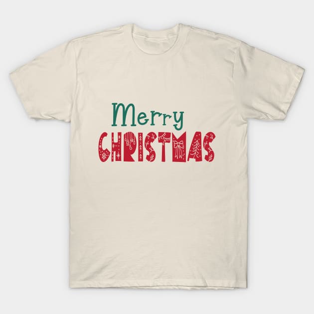 Merry Christmas T-Shirt by EleganceSpace